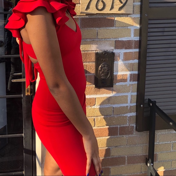 Red GIBIU Dress - Picture 2 of 3